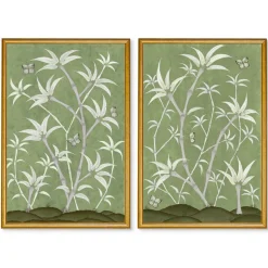 Chinoiserie Panel Print Pair | Bamboo En Fleur