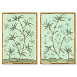 Chinoiserie Panel Print Pair | Bamboo En Fleur
