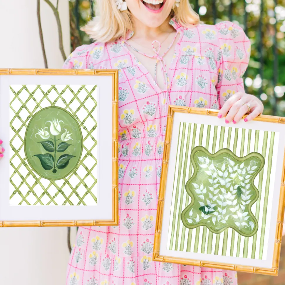 Chinoiserie Tourbillon En Vert Art Print