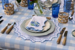 Chloe Gingham Tablecloth in Blue