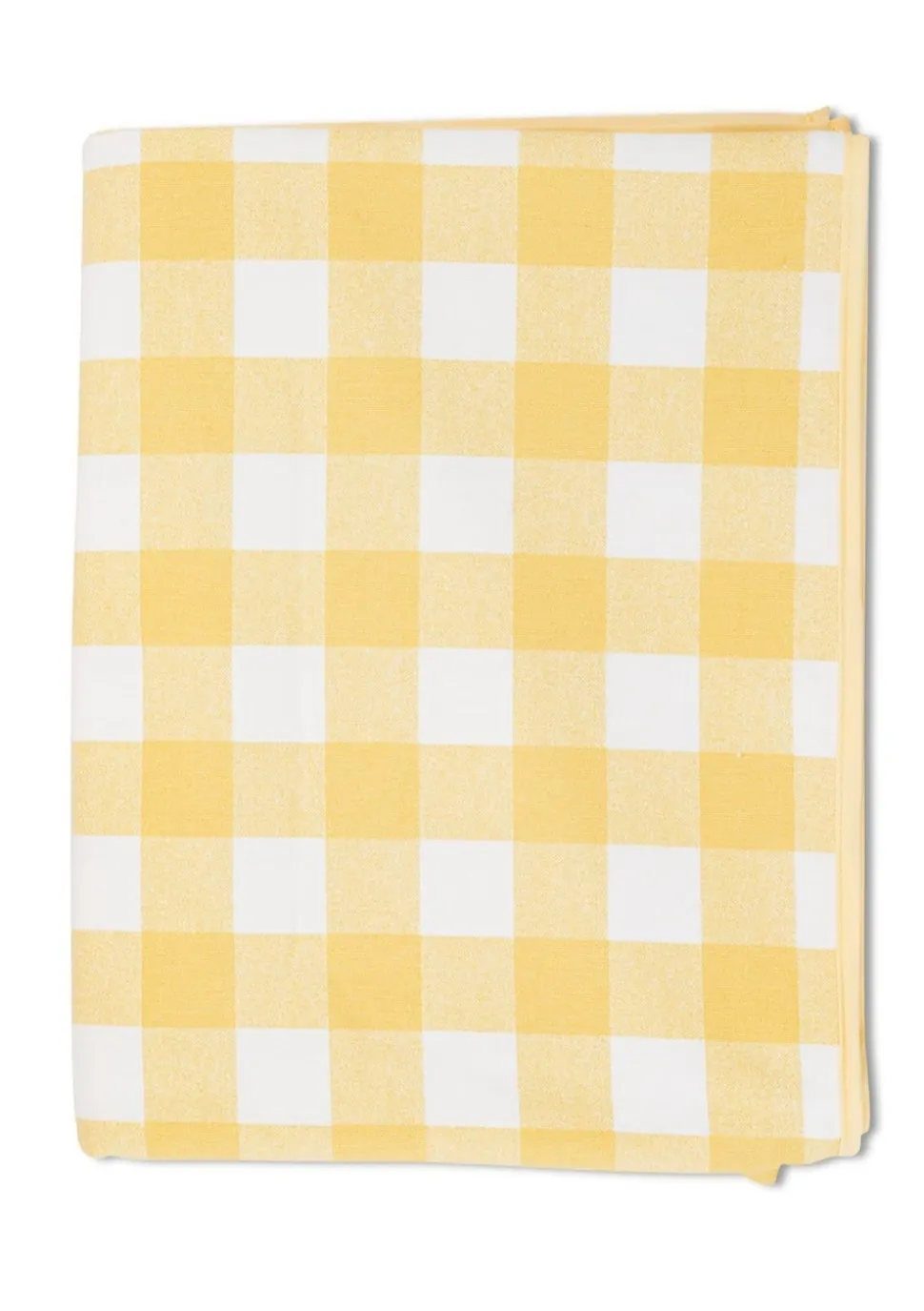 Chloe Gingham Tablecloth in Yellow