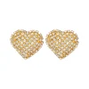 Christa Earrings in Crystal Antique Gold