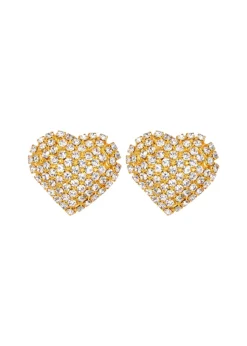 Christa Earrings in Crystal Antique Gold