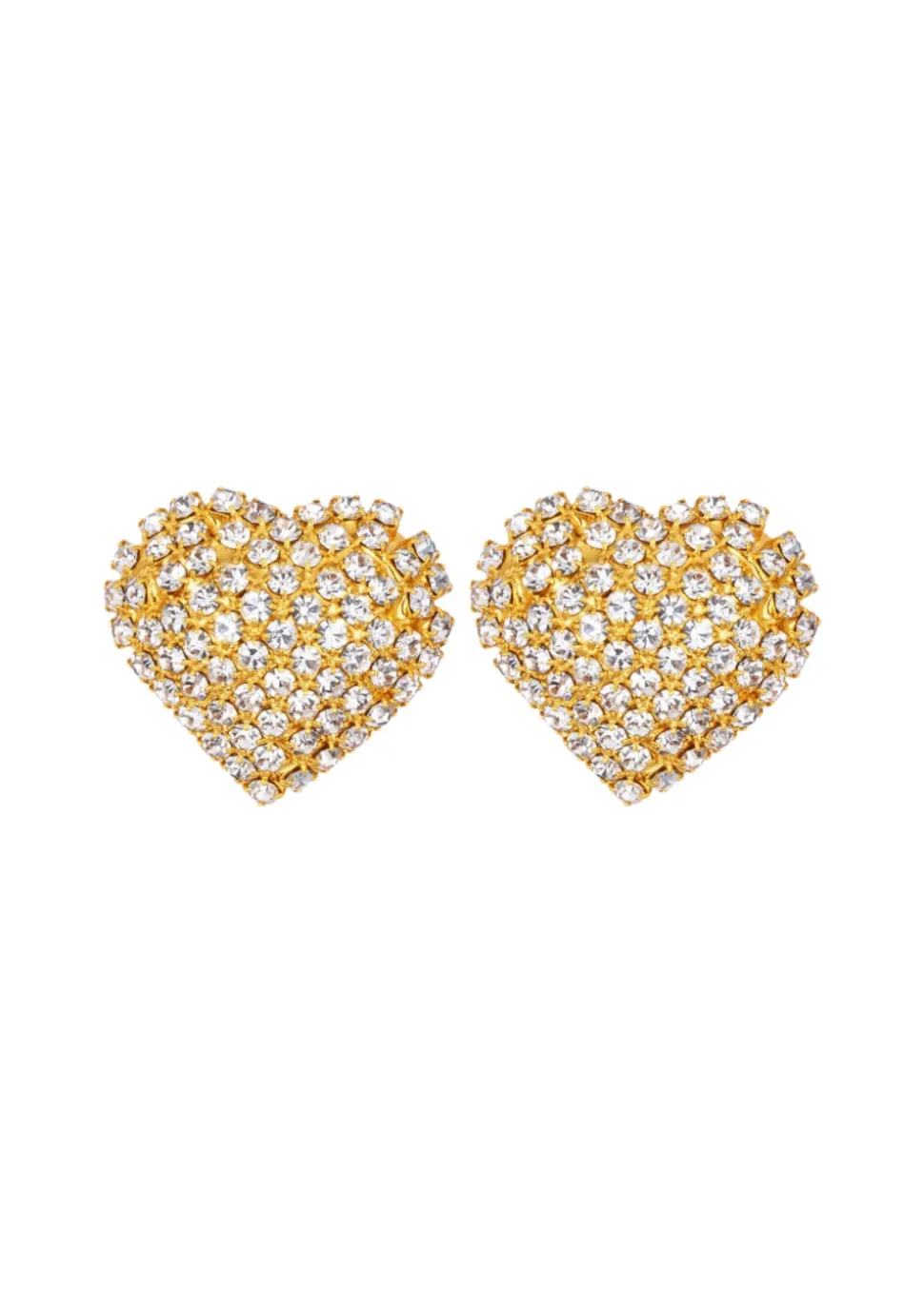 Christa Earrings in Crystal Antique Gold