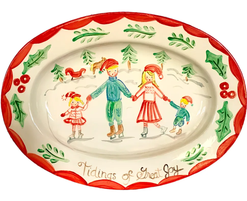 Christmas Family Platter Tidings of Great Joy