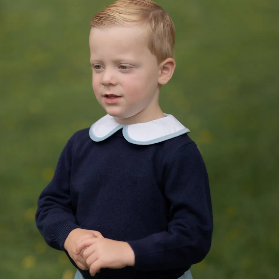Christopher Crewneck in Narragansett Navy