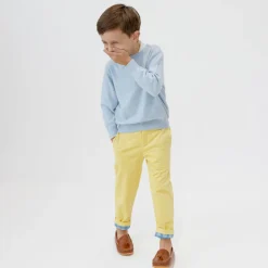 Christopher Crewneck Sweater in Bay Tree Blue