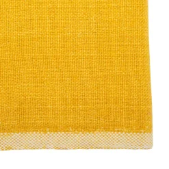 Chunky Linen Towels in Mustard, Set of 2