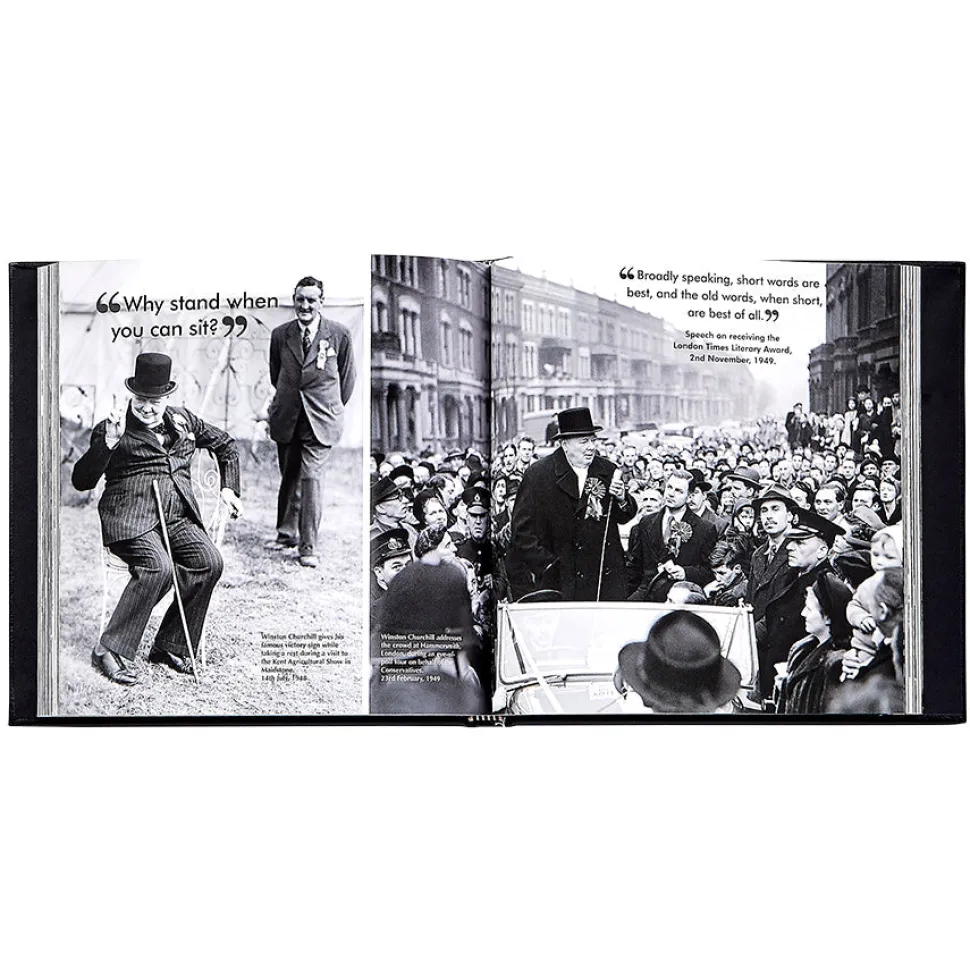 Churchill Wit and Wisdom in Bonded Leather