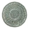 Circolo Abaca Round Placemat in Aqua, Set of 4