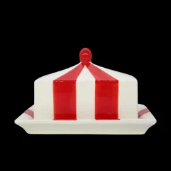 Circus Stripe Butter Dish