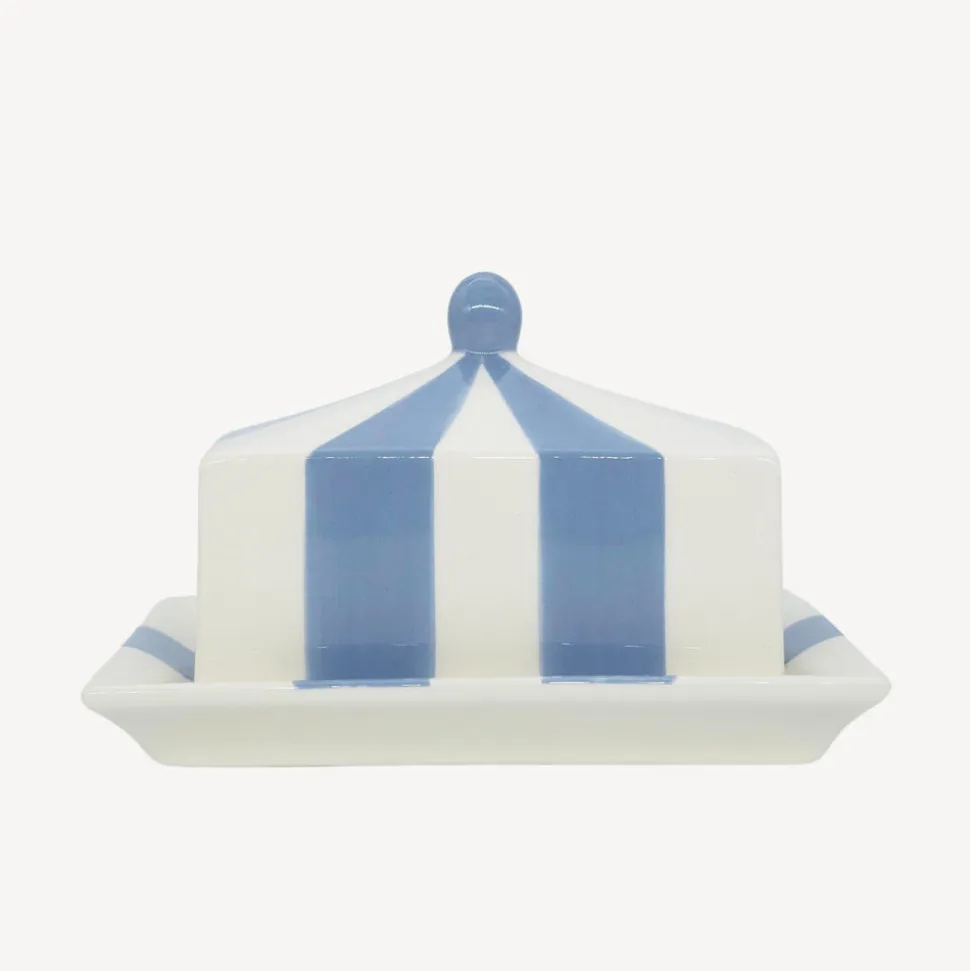 Circus Stripe Butter Dish