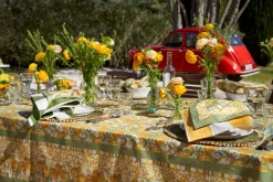 Citron Napkins in Vert & Yellow, Set of 6