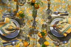 Citron Napkins in Vert & Yellow, Set of 6