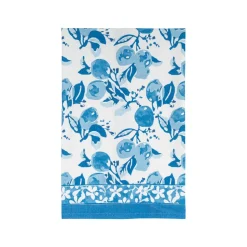 Citron Tea Towels in Bleu, Set of 3