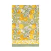 Citron Tea Towels in Vert & Yellow, Set of 3