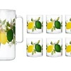 Citrus Jug with Set of 6 Tumblers
