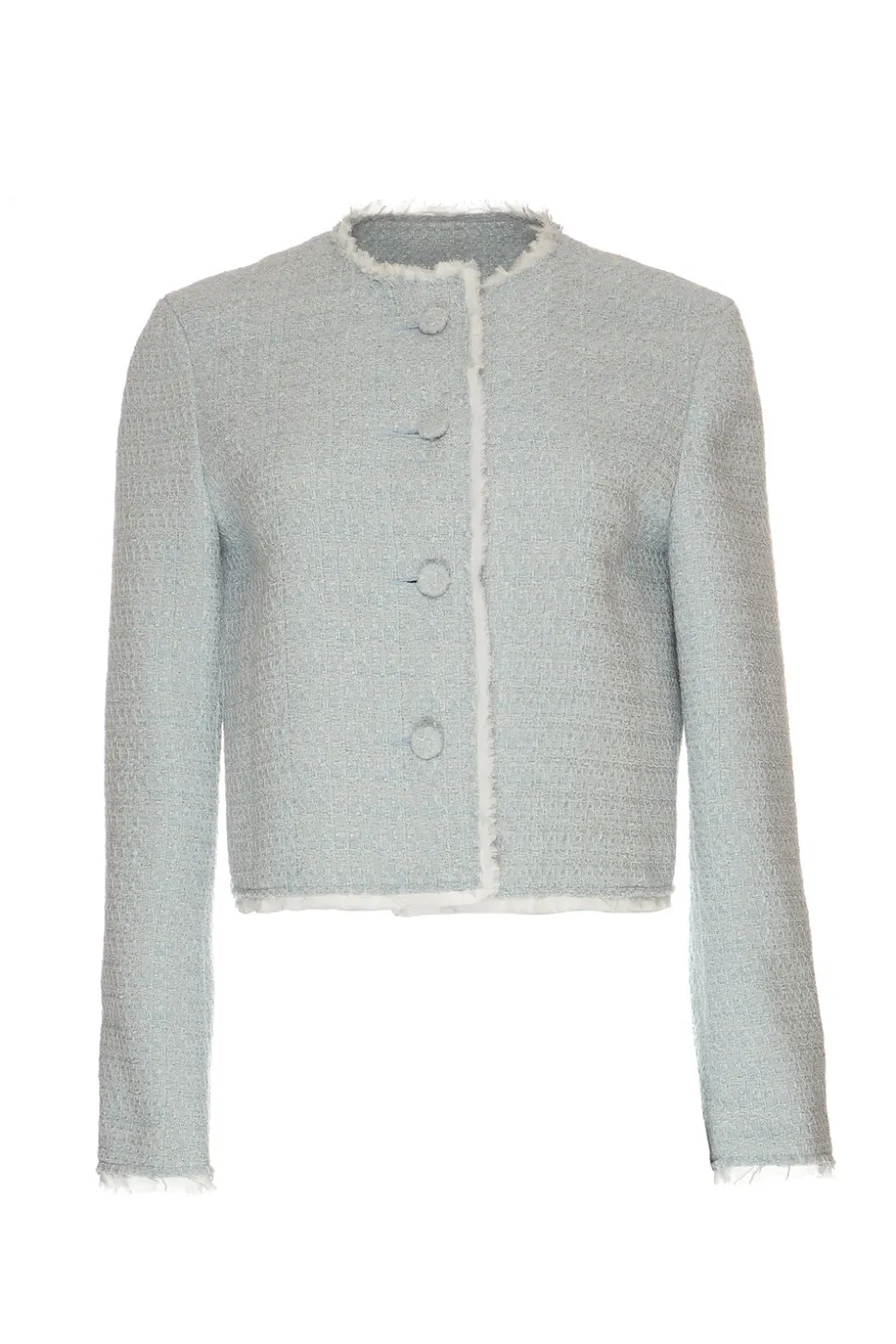 Clara Blazer in Blue Tweed