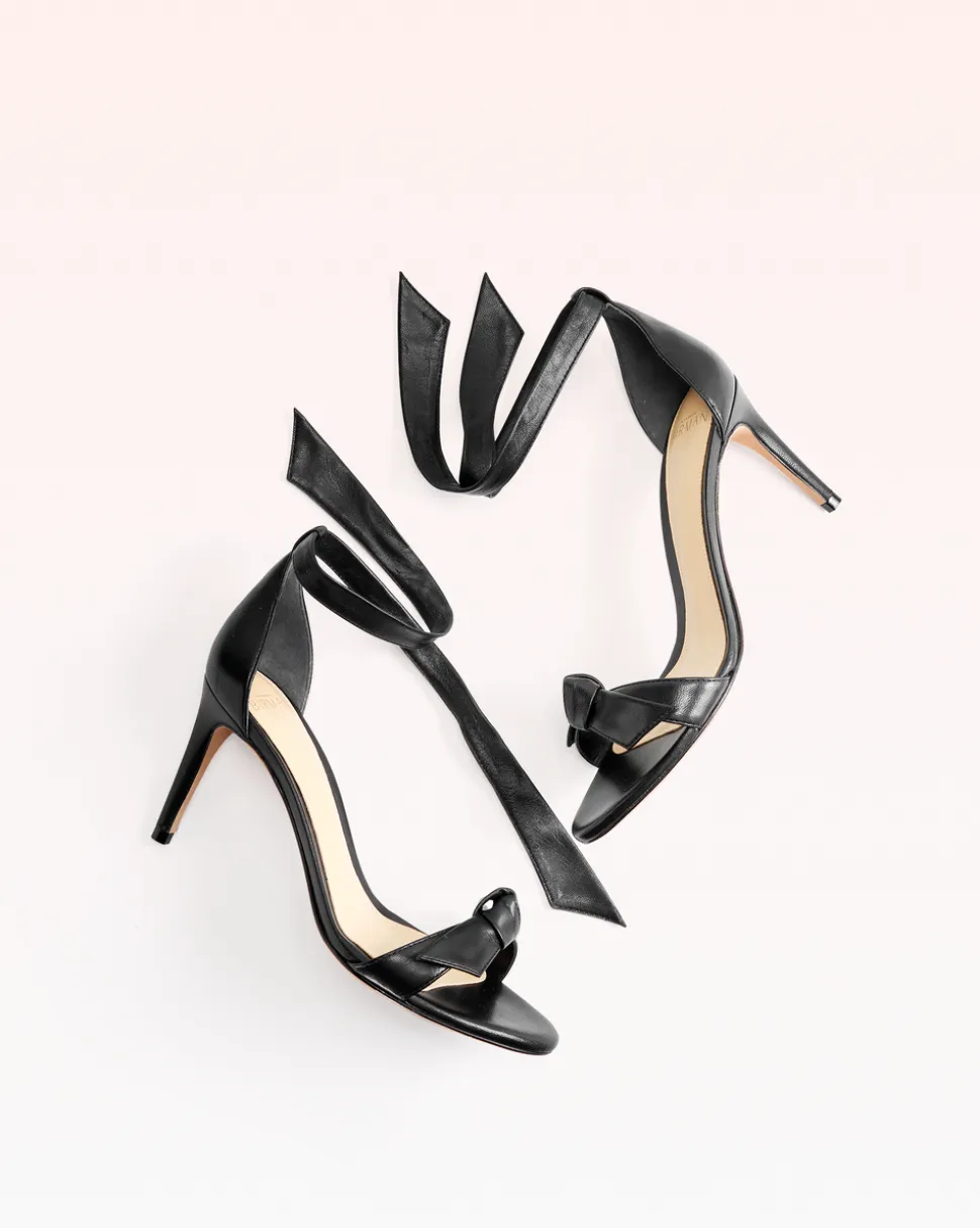 Clarita 75 in Black Leather