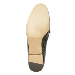 Clarita Belgian Crocco Loafer in Sage Leaf