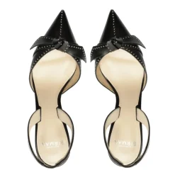 Clarita Bell Slingback 85 Studs in Black