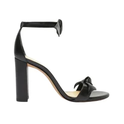 Clarita Block 90 in Black Leather