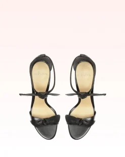 Clarita Block 90 in Black Leather
