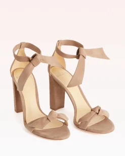 Clarita Block 90 in Cameo Suede