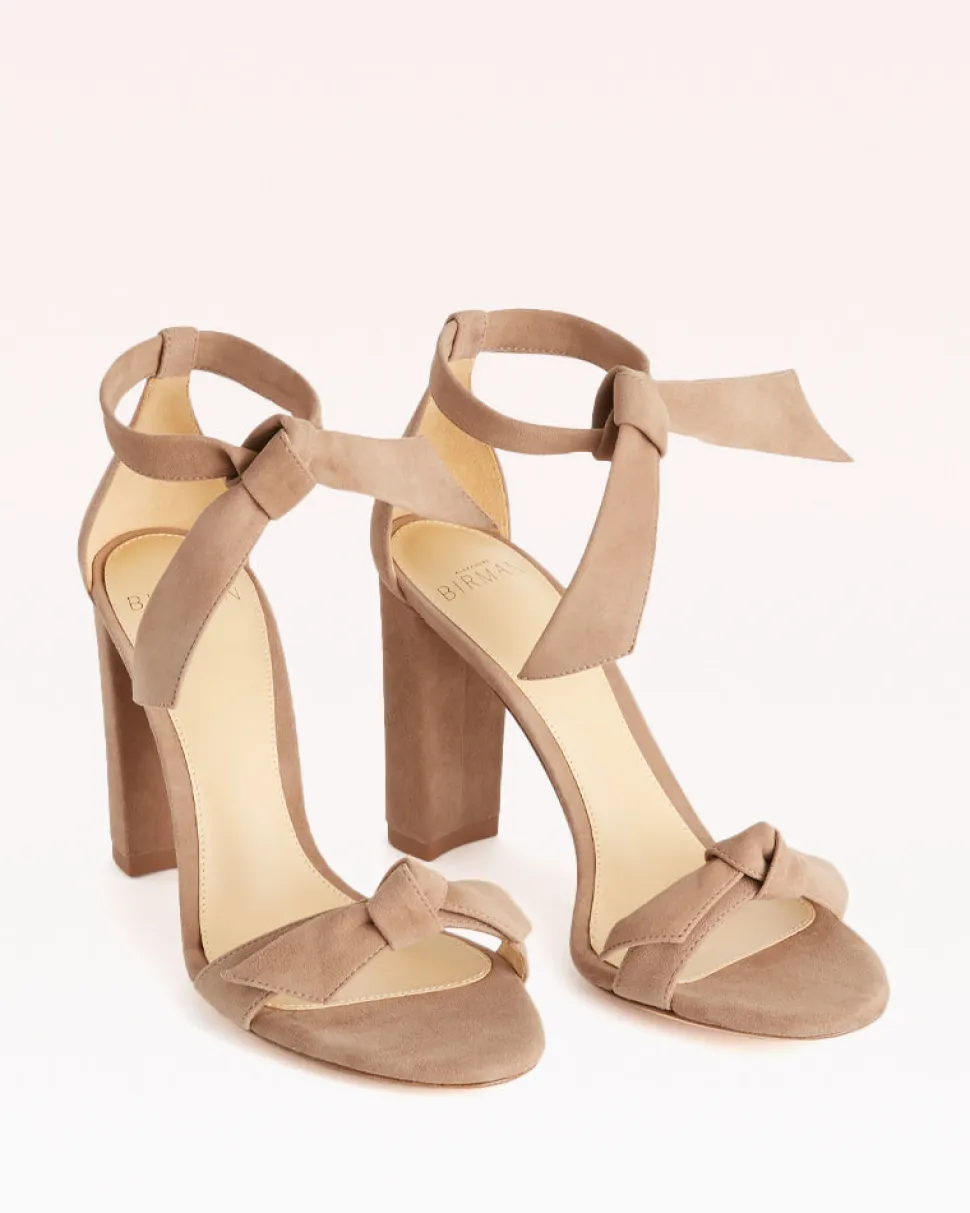 Clarita Block 90 in Cameo Suede