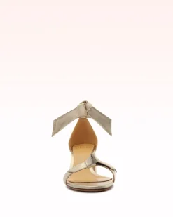 Clarita Block 60 in Golden Leather