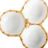 Classic Bamboo Natural Cocktail Triple Server