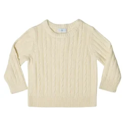 Classic Cable Knit Sweater in 8th Street Ivory