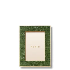 Classic Croc Leather Frame, Verde 4 X 6