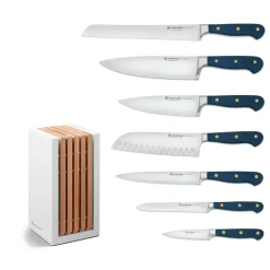Classic Designer Knife Block Set in Wild Blueberry, Set of 8