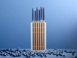 Classic Designer Knife Block Set in Wild Blueberry, Set of 8