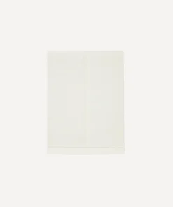 Classic Hemstitch Linen Hand Towel in White