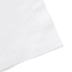 Classic Hemstitch Linen Napkin, White