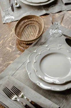 Classic Hemstitch Linen Napkin in Natural