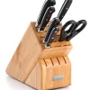Classic Knife Block Set in Black, Set of 7