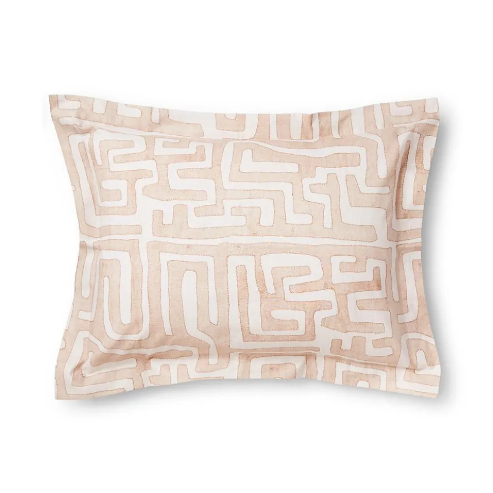 Classic Kuba Cloth, Pillowcases & Shams in Blush