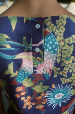 Classic Mini Shift Dress in Blue Under The Sea