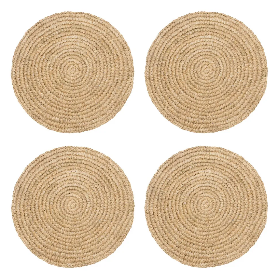 Classic Round Natural Placemat, Set of 4