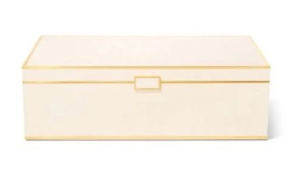 Classic Shagreen Game Box in Cream