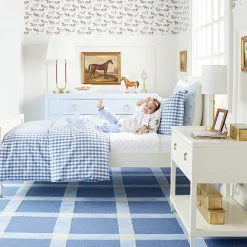 Classic Stripe Sham in Blue