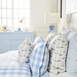 Classic Stripe Sham in Blue