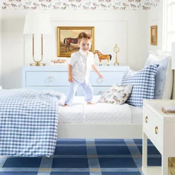 Classic Stripe Sham in Blue