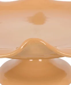Claudia Wavy Footed Bowl in Terracotta
