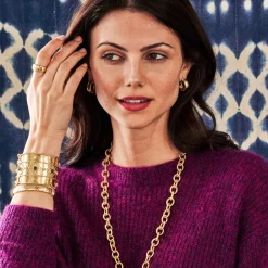 Cleopatra Classic Small Hoop Earrings in Gold