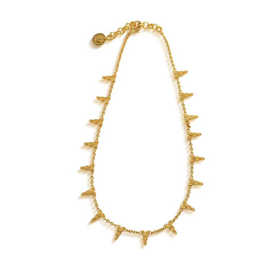Cleopatra Ra Necklace in Gold