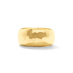 Cleopatra Ring Band in Hammered Gold